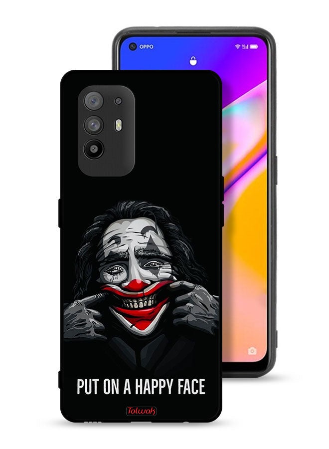 Tolwak Oppo A95 5G Protective Case Cover Put On Happy Face - Image 1