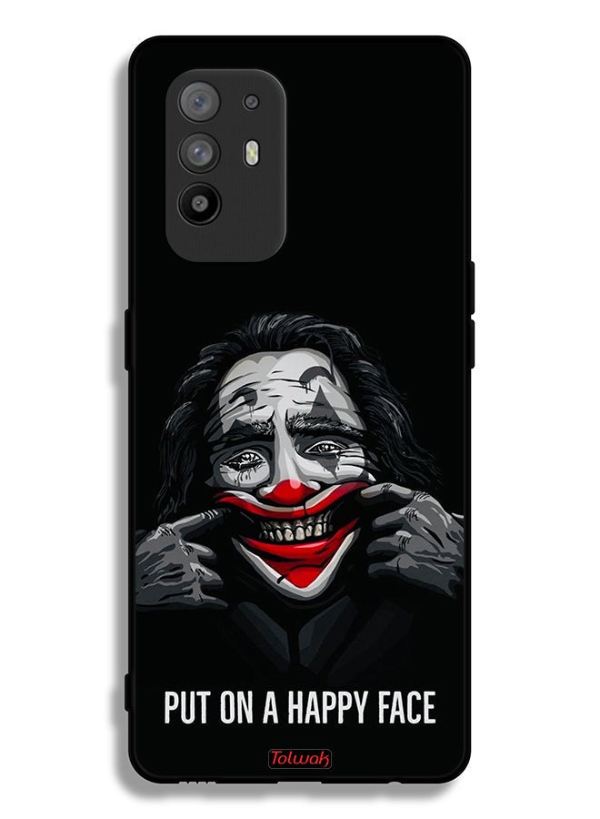 Tolwak Oppo A95 5G Protective Case Cover Put On Happy Face - Image 2