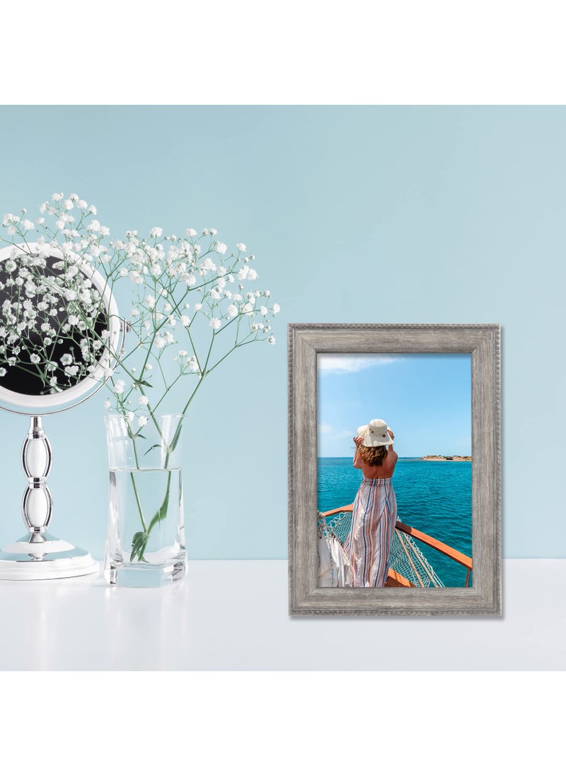 Lawrence Frames Lawrence Frames Classic Bead Picture Frame  4x6  Silver  - Image 4