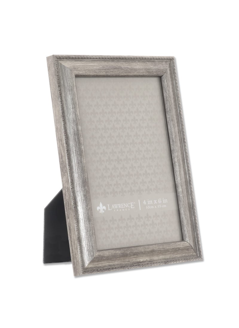 Lawrence Frames Lawrence Frames Classic Bead Picture Frame  4x6  Silver  - Image 3