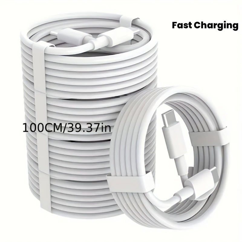 5pcs Set 60W USB C to USB C Fast Charging Data Cable for iPhone 16 15 Pro Max iPad Pro MacBook Air - Image 1