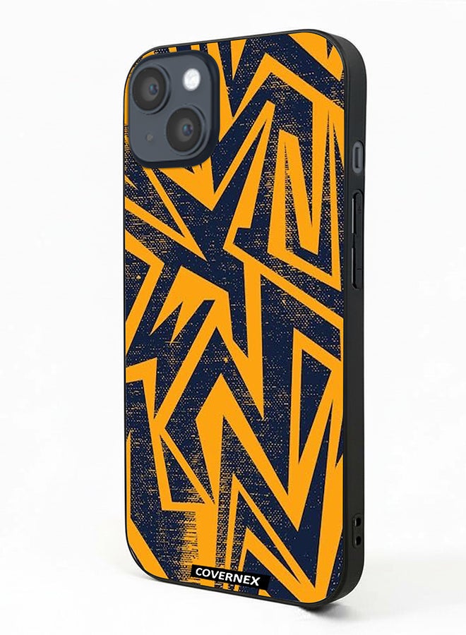 Covernex Apple iPhone 14 Plus Protective Case Cover Printed Featuring Urban Lightning Geometric Camo - Image 1