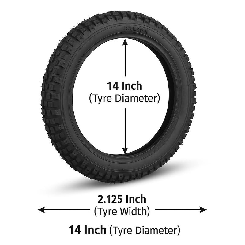 RALSON 14x2.125 Kids Bicycle Tyre | Durable Rubber BMX & Children’s Bike Tyre – Strong Grip, Safe Ride & Puncture Resistant by Ralson - Image 5