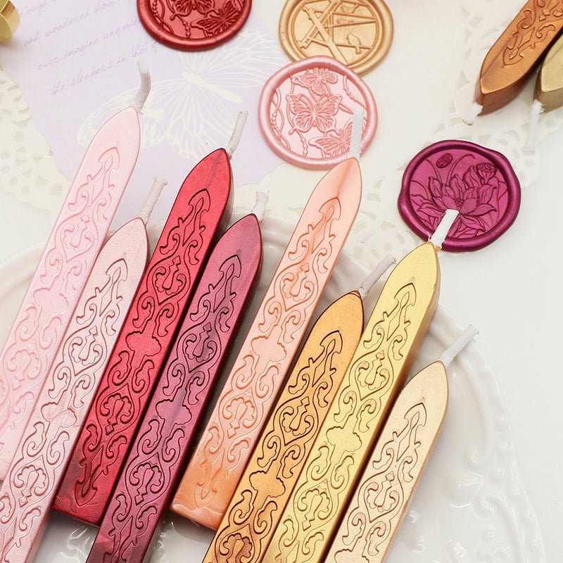 European Arrow-Shaped Core Fire Paint Wax Strip 70 Colors Pearlescent Mixed Color Fire Paint Seal Sealing Wax Cheap Wax Strip Boxed Bulk - Image 4