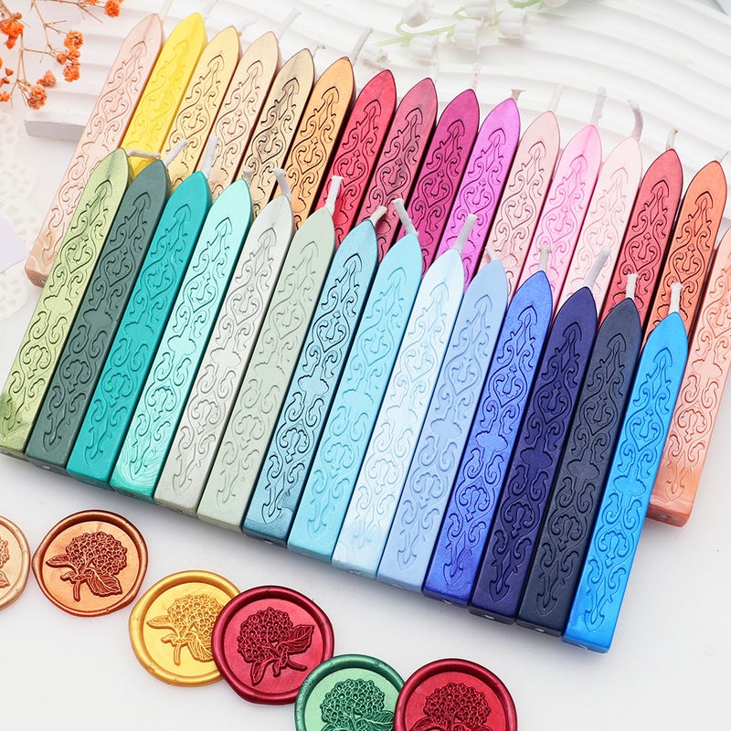 European Arrow-Shaped Core Fire Paint Wax Strip 70 Colors Pearlescent Mixed Color Fire Paint Seal Sealing Wax Cheap Wax Strip Boxed Bulk - Image 5