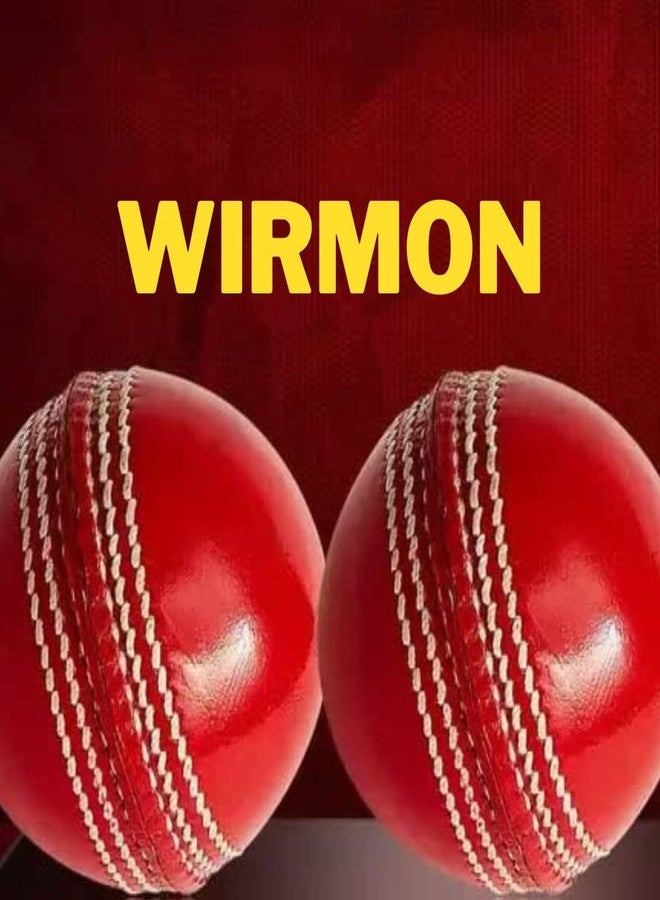 Wirmon Leather Cricket Ball Size Standard | Red | (Pack of 6) - Image 5