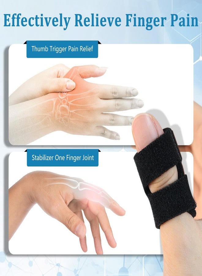 JKcare 5 PCS Trigger Thumb Splints, Finger Knuckle Immobilization with Aluminium Padded, Finger Brace Support Stabilizer for Broken, Sprains, Injuries, for Thumb Index Middle and Ring Fingers. - Image 5