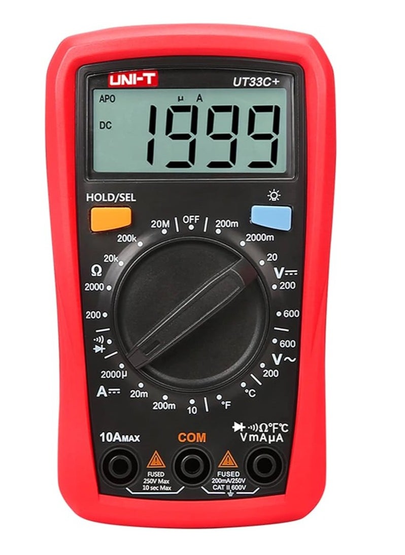 UNI-T Uni-T UT33C+ Digital Multimeter Voltage Current Resistance  - Image 1