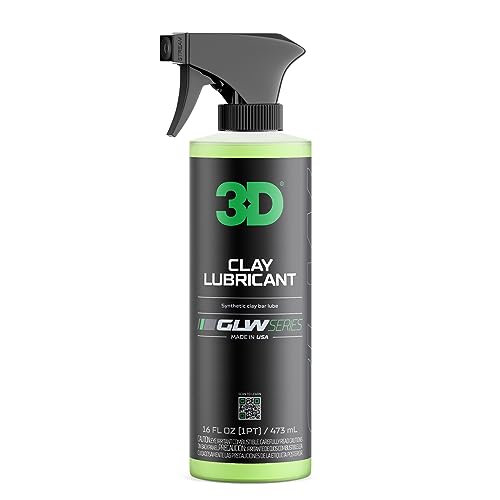 3D Clay Lubricant GLW Series | DIY Car Detailing | Hyper Slick Lubrication for Clay Bars | Eliminates Contaminants from Paint | Ultra Surface Protection | Decontamination Formula | Easy to Use | 16oz - Image 1
