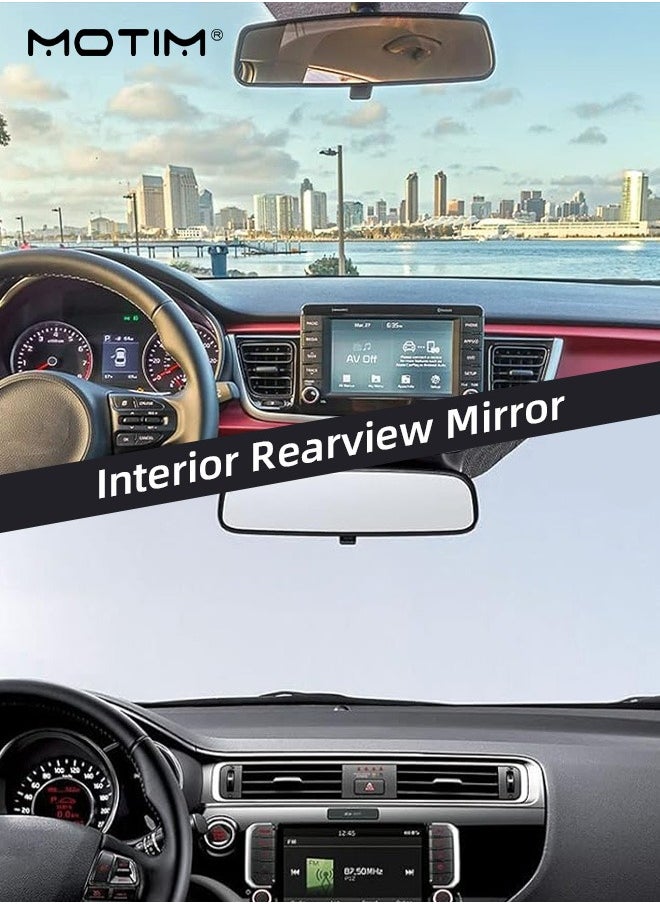 Motim - Hyundai & KIA Rear View Mirror 85101 3X100, Interior Rear View Mirror, to Reduce Blind Spot Effectively, Panoramic Rear View Mirror Replacement for Hyundai Accent Elantra Forte I11- 15 - Image 1