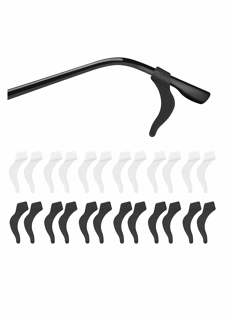 Excefore Eyeglass Ear Grip, Anti-Slip Eyeglass Holder, Premium Silicone Eyeglass Ear Hook, Eyeglass Temple Tips Sleeve Retainer for Reading Glasses, Sunglasses, Eyeglasses, 12 Pairs - Image 1