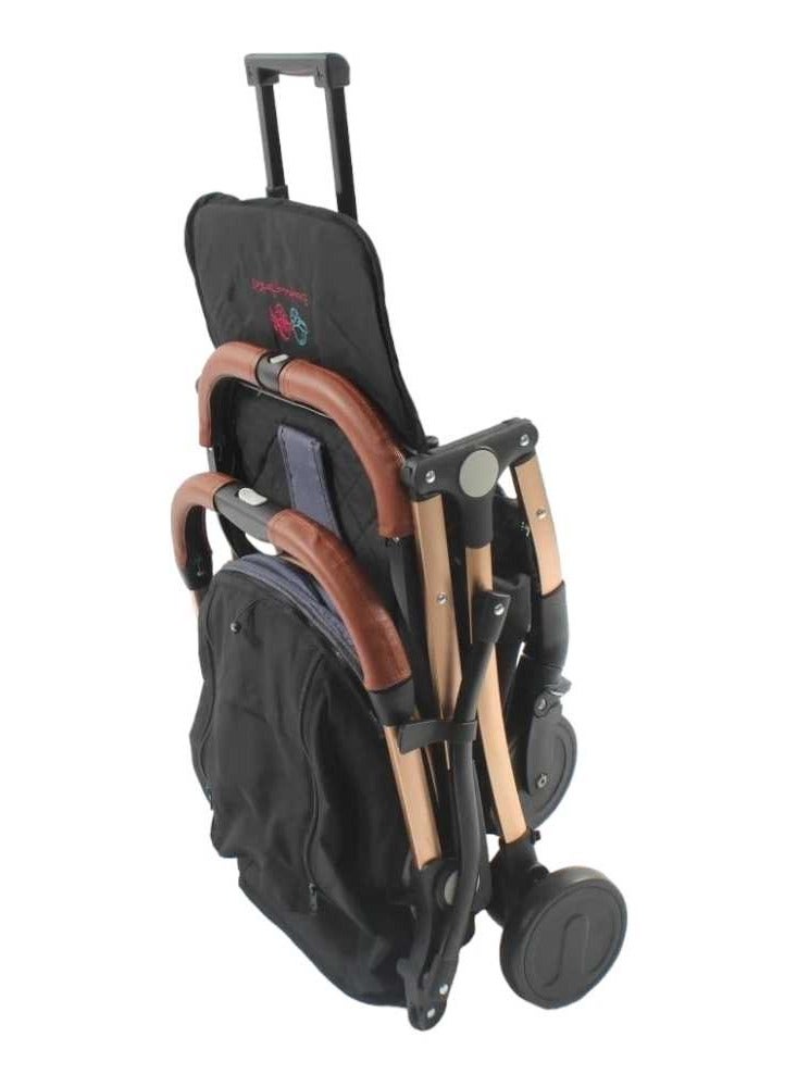 Everything For Kids Travel Baby Stroller Light Aluminum Frame One Second Folding With Hand Trolley Ideal For Airplane Cabin - Image 4