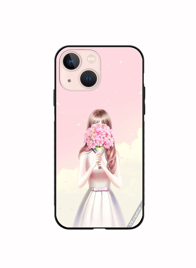 VR CREATIVE Protective Case Cover For Apple iPhone 14 Blush Flowers Design Multicolour - Image 1