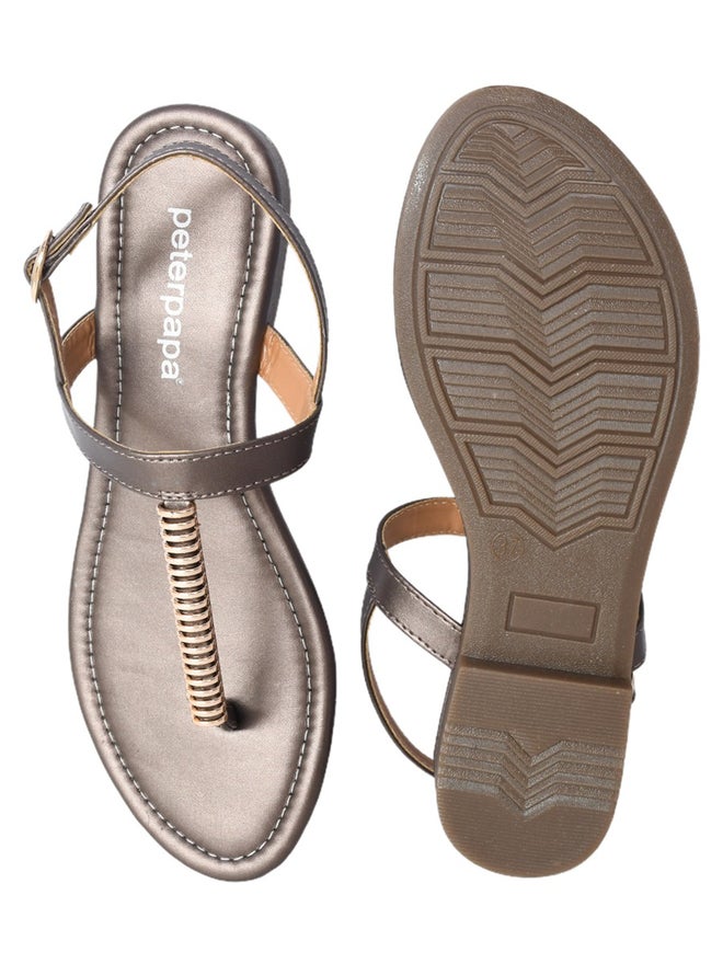 Peterpapa Embellished Strap Sandals with Buckle - Image 5