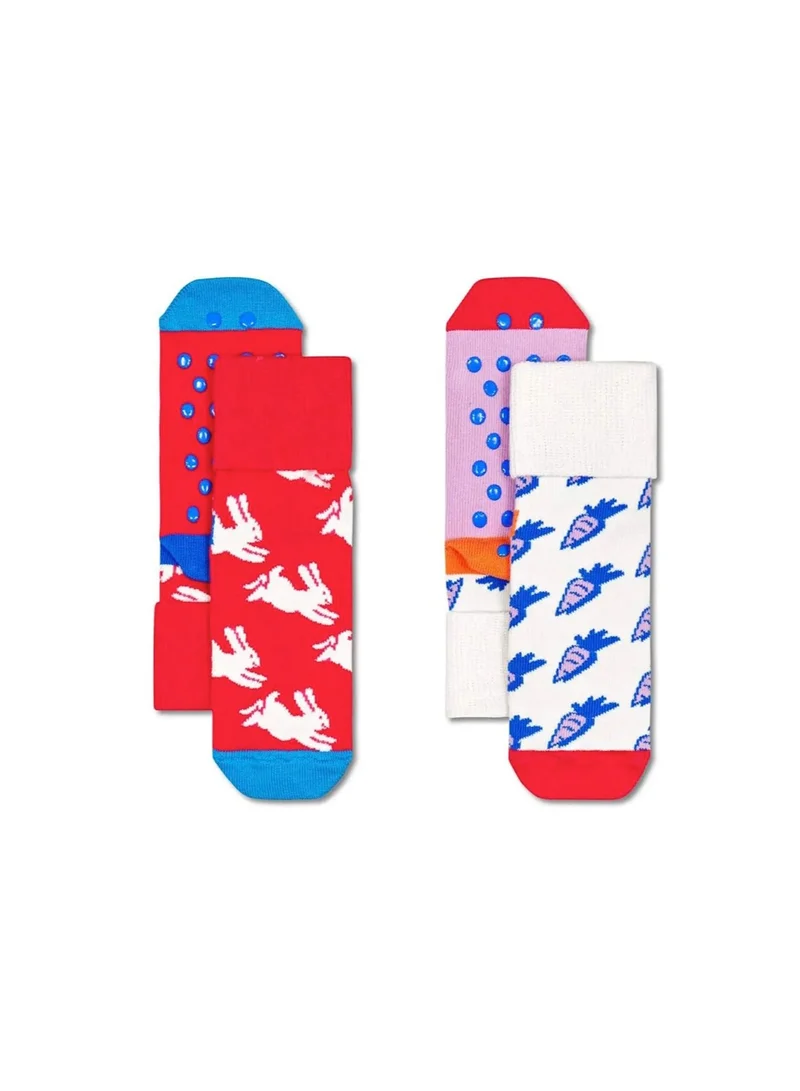 هابي سوكس 2-PACK KIDS BUNNY &amp; CARROT ANTI SLIP