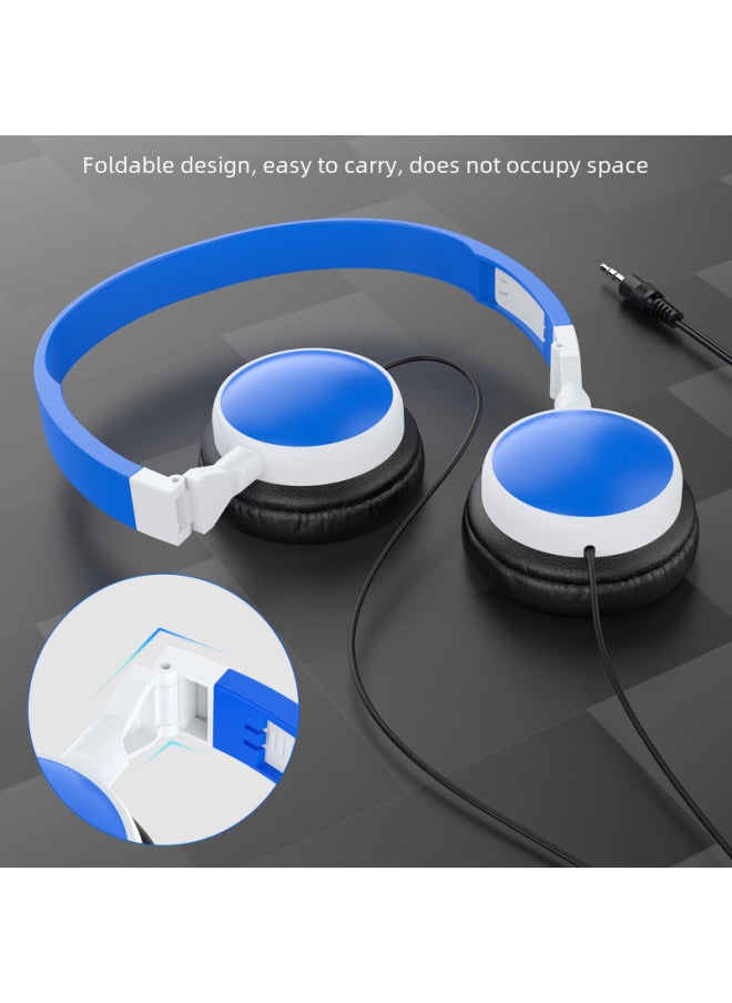Generic - Wired Headset Piano Keyboard Computer Office Online Class Training Headphones Overhead Style Digital Audio Devices-Color:Black Headphones + Color Box - Image 1