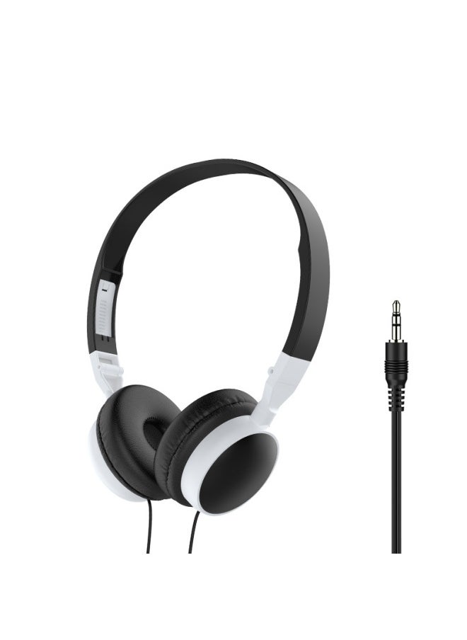 Generic - Wired Headset Piano Keyboard Computer Office Online Class Training Headphones Overhead Style Digital Audio Devices-Color:Black Headphones + Color Box - Image 1