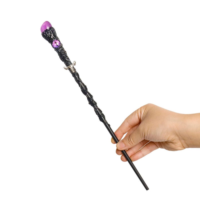 Rileryan Fine Handcrafted Amethyst Crystal Magic Wand Witch Wizard Wand for Witches and Wizards C - Image 4