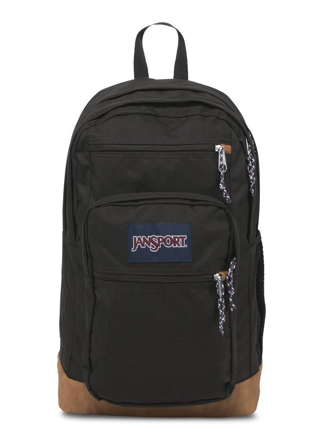 جان سبورت حقيبة ظهر JanSport Cool، مزودة بجيب مخصص للكمبيوتر المحمول مقاس 15 بوصة - حقيبة ظهر كبيرة للكمبيوتر مزودة بجيبين، وأحزمة مريحة، لون أسود - Image 1