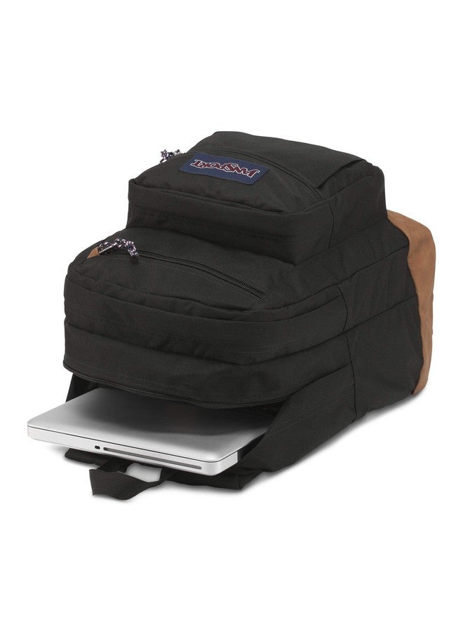 جان سبورت حقيبة ظهر JanSport Cool، مزودة بجيب مخصص للكمبيوتر المحمول مقاس 15 بوصة - حقيبة ظهر كبيرة للكمبيوتر مزودة بجيبين، وأحزمة مريحة، لون أسود - Image 2