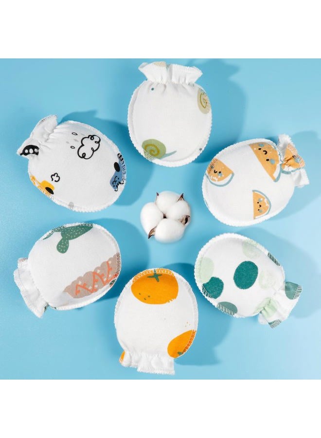 ONESING 10 Pairs Baby Mittens Newborn Mittens No Scratch 0-14 Months Baby Essentials Warm Mittens for Newborn Baby Boys Girls, Color E - Image 4