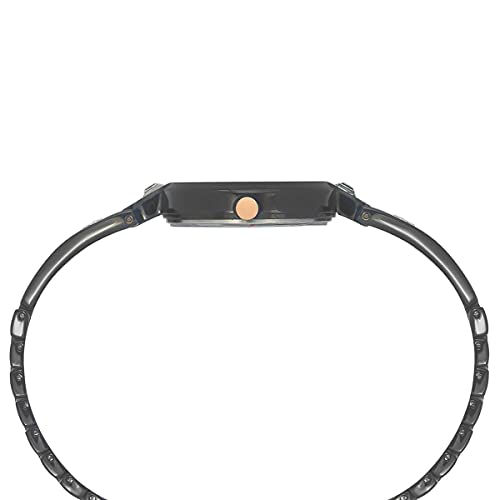 TIMEX Fria Analog Watch for Women with Green Round Dial & Gunmetal Brass Bracelet Band Water Resistant Women's Wrist Watches - TWEL15203 - Image 4