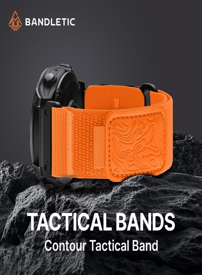 Bandletic Nylon Compatible with Garmin Fenix 8 Pro Band - 26mm Quick Fit Sports Strap for Fenix 7X 6X Pro/5X Plus/3/3 HR/Instinct 2X Solar 3 50mm/Enduro/Quatix/Tactix/Epix Pro 2/D2 Mach 1/Descent Mk3i - Image 5