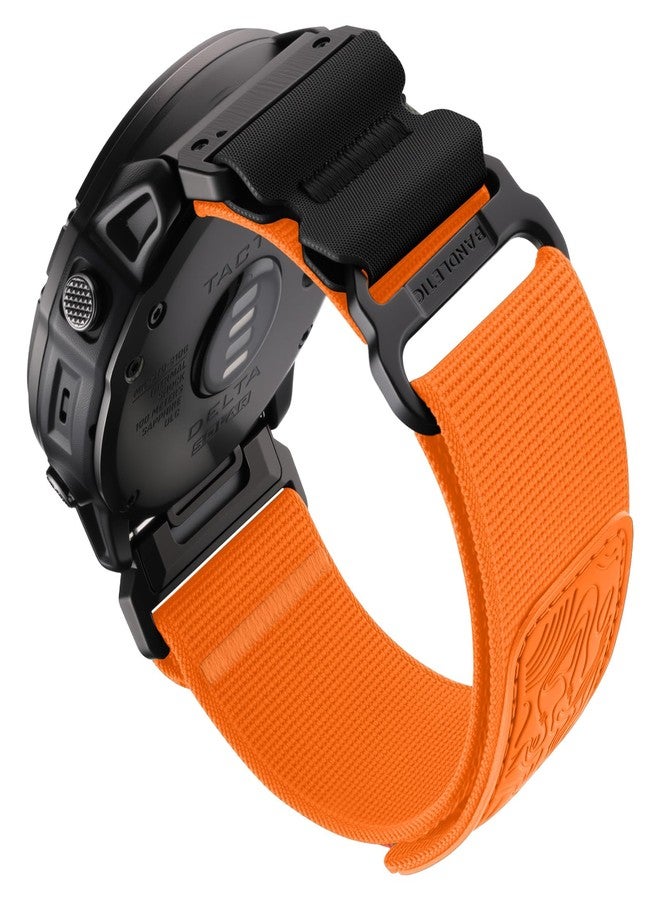 Bandletic Nylon Compatible with Garmin Fenix 8 Pro Band - 26mm Quick Fit Sports Strap for Fenix 7X 6X Pro/5X Plus/3/3 HR/Instinct 2X Solar 3 50mm/Enduro/Quatix/Tactix/Epix Pro 2/D2 Mach 1/Descent Mk3i - Image 1