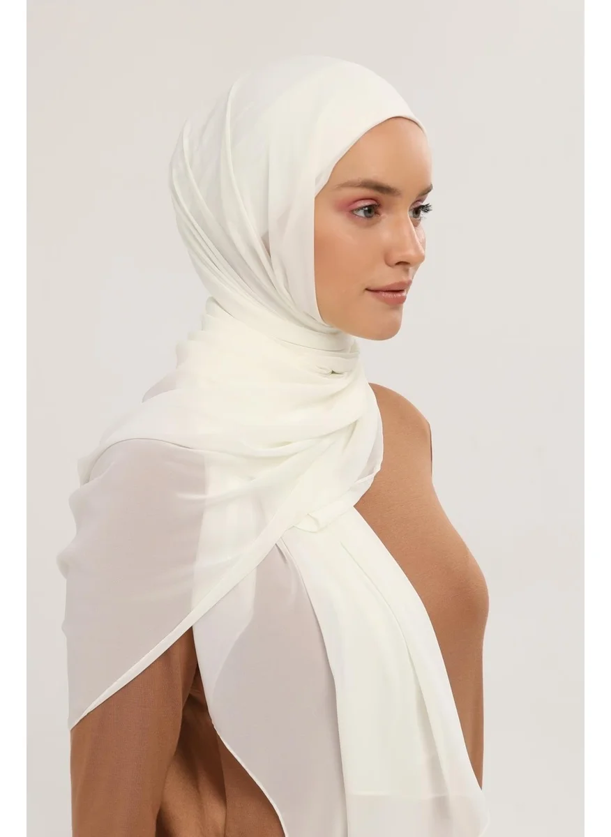 Altobeh Ready Practical Luxury Snap-on Elastic Bonnet Chiffon Shawl
