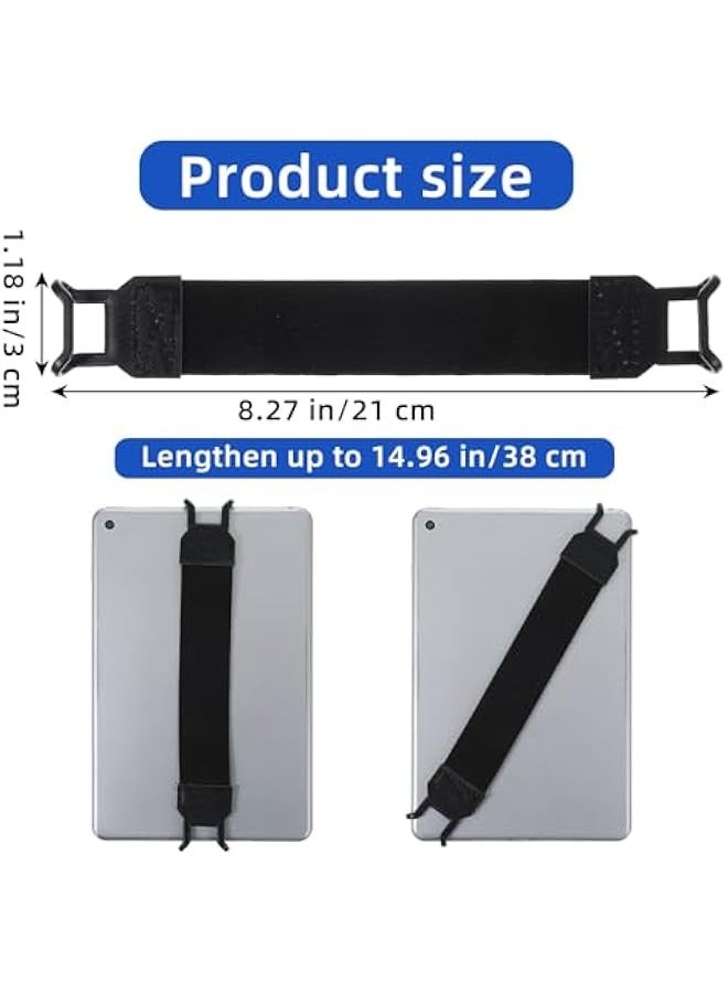 Universal Tablet Finger Grip Holder with High Elasticity Hand Strap Stretchable to 8.27-14.96 inches for E-Reader - Image 2