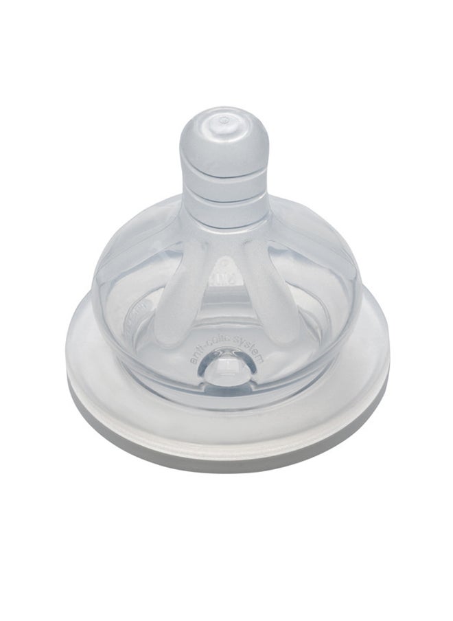 nip Wide Neck Round Teat-M Glass Bottle 0M+, 120ML  - Image 4