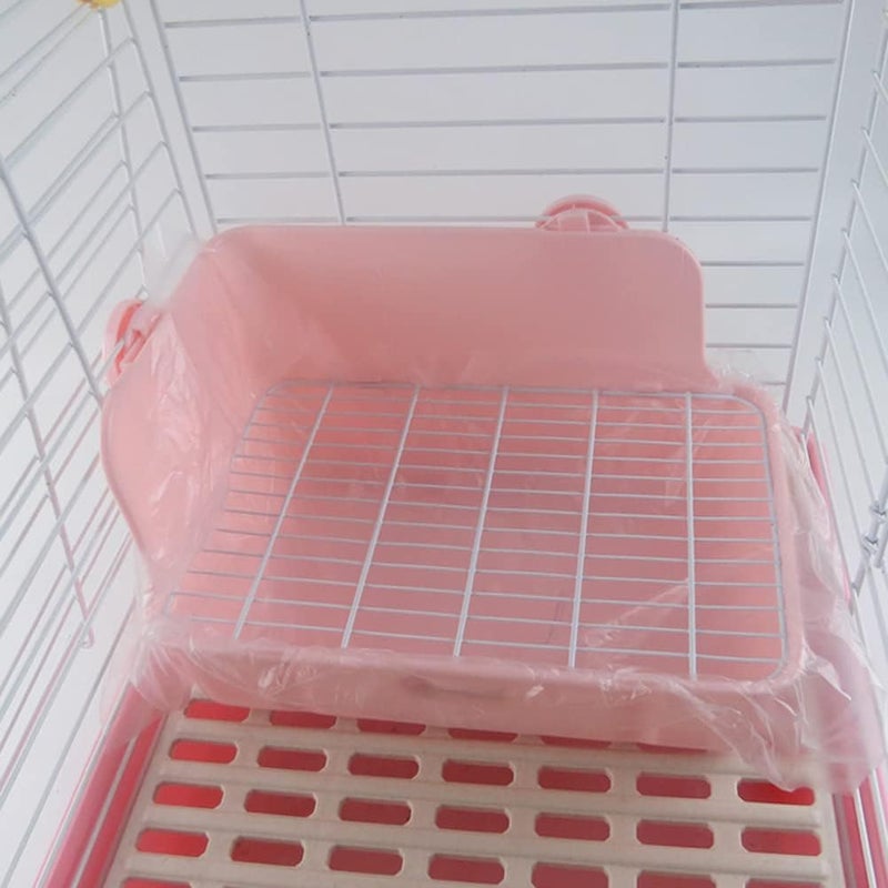 Lasenersm 100 Pieces Disposable Plastic Cage Liners for Small Animals (50x30cm, Transparent) - Image 5