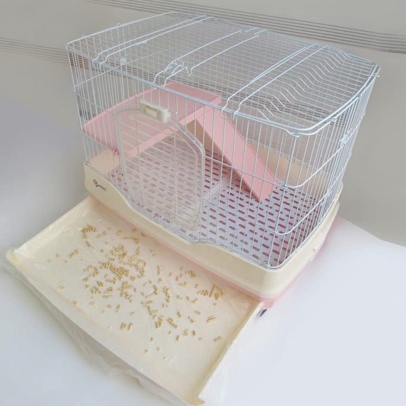 Lasenersm 100 Pieces Disposable Plastic Cage Liners for Small Animals (50x30cm, Transparent) - Image 3