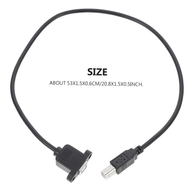 كابل تمديد الطابعة من نوع USB Type-B، كابل بيانات بزاوية قائمة للطابعات وبناء دعم ساخن، سهل التثبيت. - Image 3