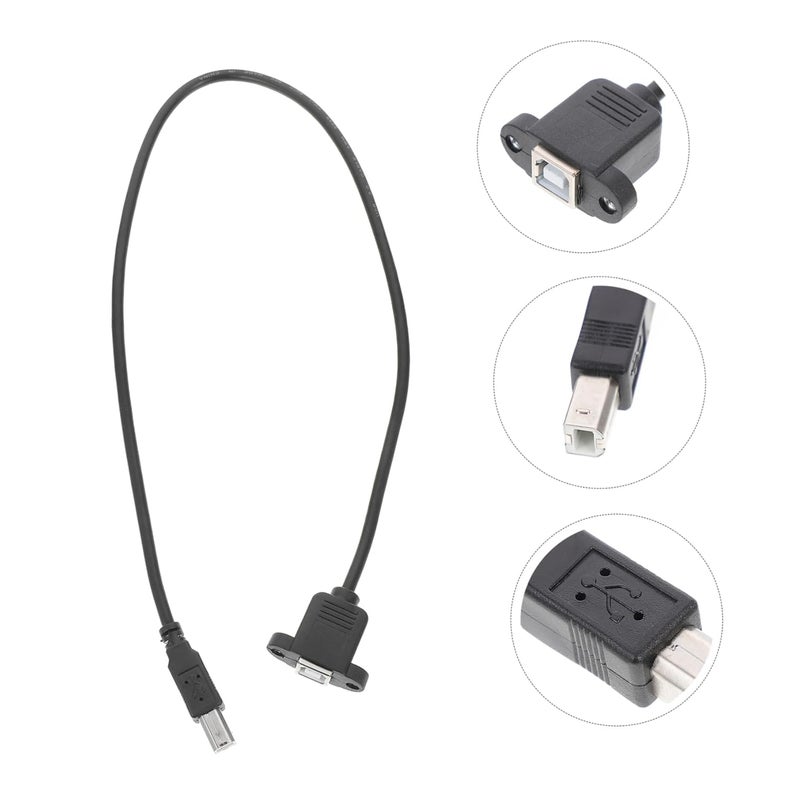 كابل تمديد الطابعة من نوع USB Type-B، كابل بيانات بزاوية قائمة للطابعات وبناء دعم ساخن، سهل التثبيت. - Image 4