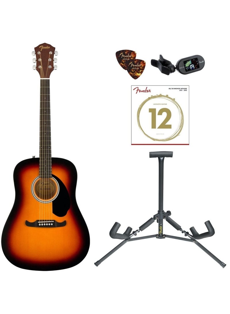 FENDER Fender 0971110732 FA-125 Dreadnought Acoustic Guitar Pack Sunburst  - Image 1