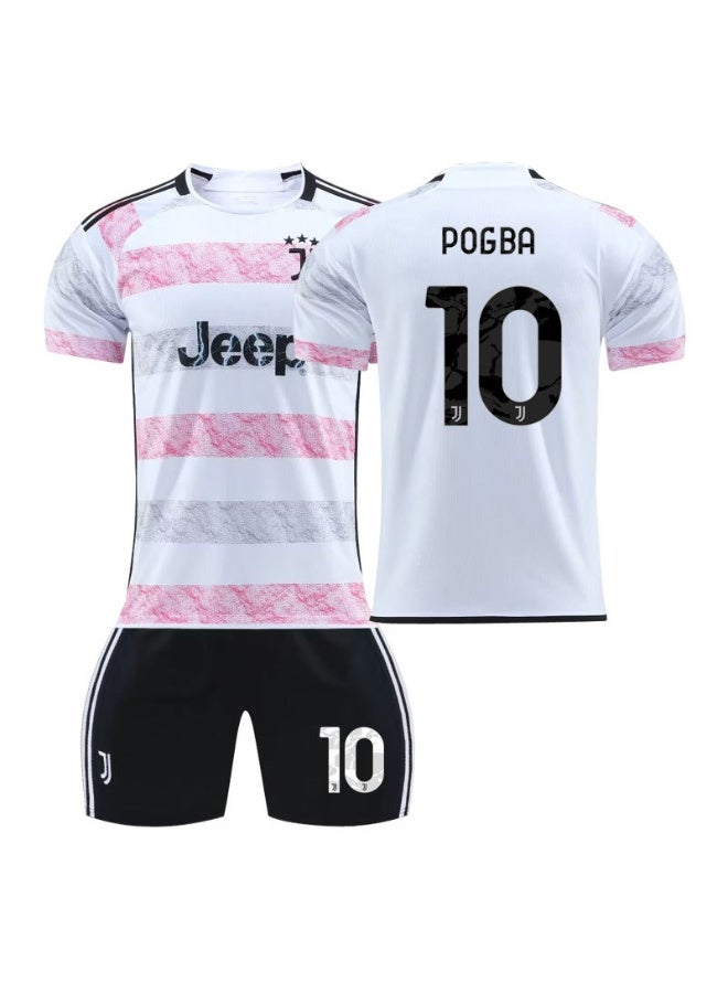 Juventus 2023-2024 Juventus away jersey #10 POGBA football jersey shorts children's size and adult size gifts for fans and friends - Image 1
