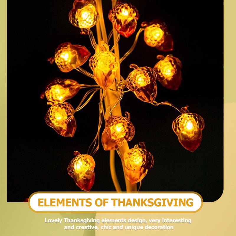2pcs Acorn String Light Twinkle Fairy Harvest Light String(30 Beads) - Image 5