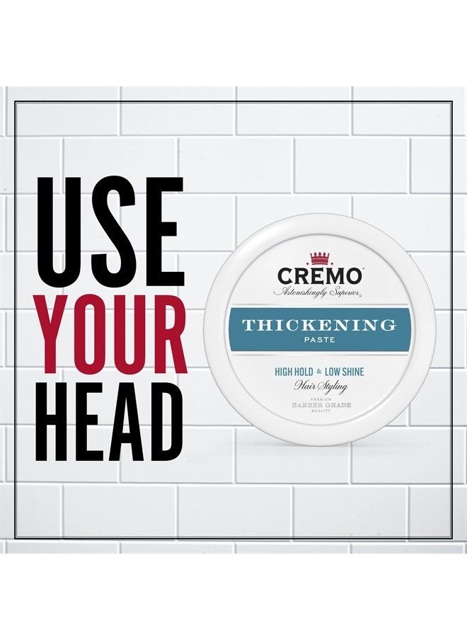cremo - Premium Barber Grade Hair Styling Thickening Paste, High Hold, Low Shine, 4 Oz - Image 1