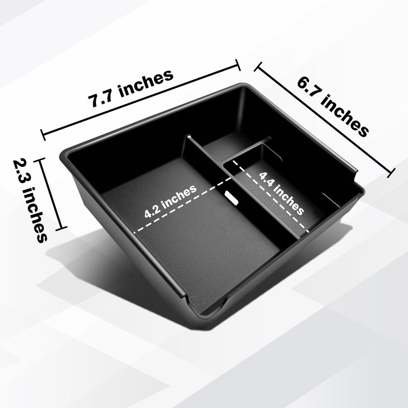 Muslogy Center Console Organizer Compatible with 2025 2026 Toyota 4Runner Accessories Armrest Middle Console Divider Storage Box with Card Slot Tray Divider Insert Organizer ABS Material - Image 2