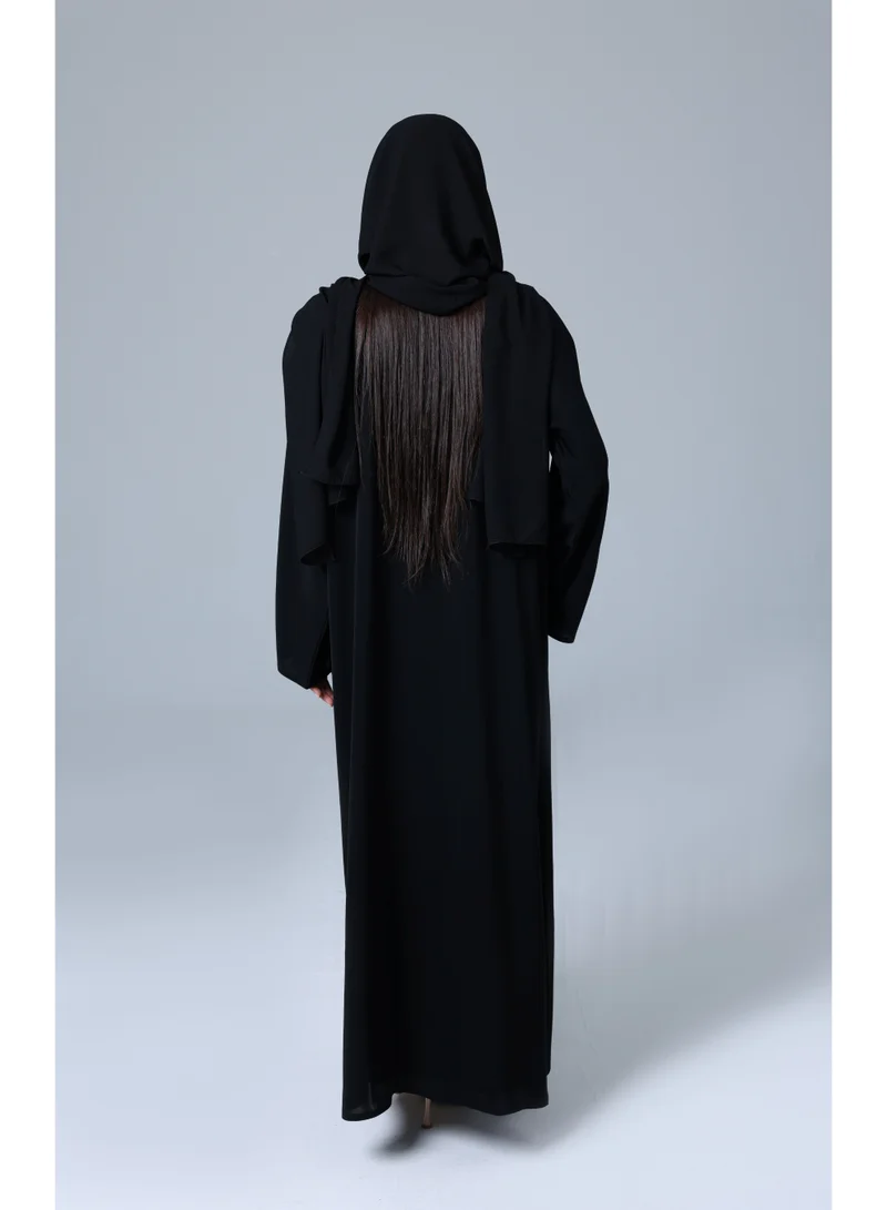 IKKXA Luxury Detailed Crystal Embroidery Abaya