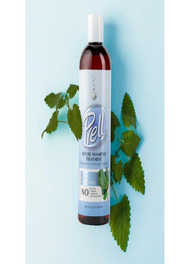 Prell Before Shampoo Treatment for Dry, Damaged Hair, Color Safe, Damage Shield with Witch Hazel 12 fl.oz. - Image 3