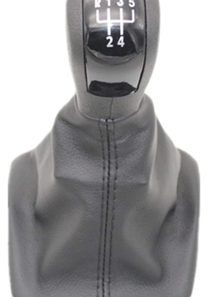 Wivplex 5 Speed Gear Shift Knob with Leather Boot for Skoda - Image 1