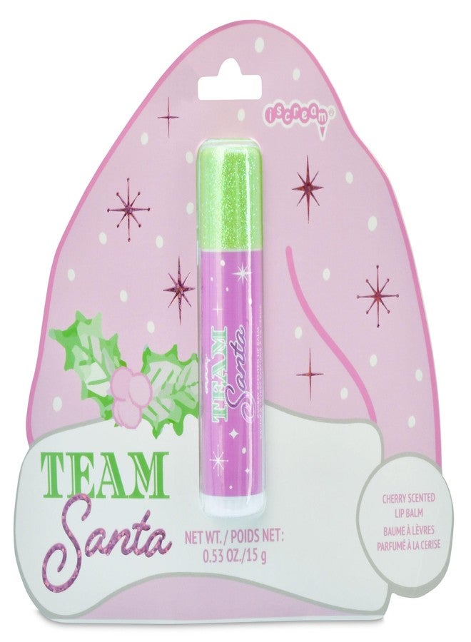 iscream Team Santa Cherry Scented Jumbo Holiday Lip Balm - Image 1