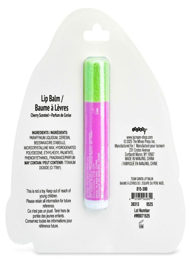 iscream Team Santa Cherry Scented Jumbo Holiday Lip Balm - Image 3