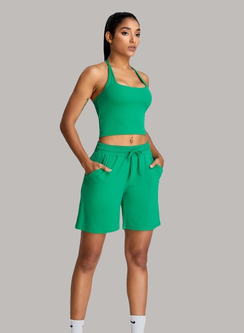 KAWN.YOGA Womens Athletic Tank Top with Square Neckline - Image 1
