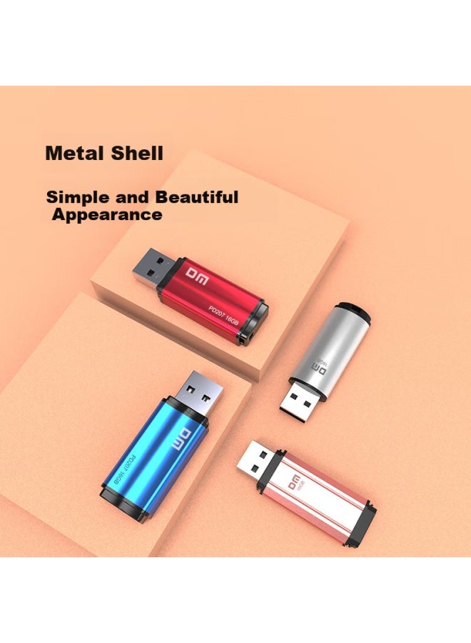 DM Dm Damai 16Gb Usb2.0 Flash Drive Pd208 Bid Usb Plug And Play Tender Small Capacity Computer Label Flash Drive 10Pcs/Box - Image 3