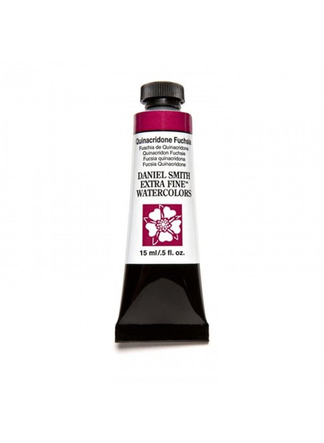 Daniel Smith Daniel Smith Extra Fine Watercolor Paint, 15ml Tube, Quinacridone Fuchsia, 284600132, 0.5 Fl Oz (Pack of 1)  - Image 1