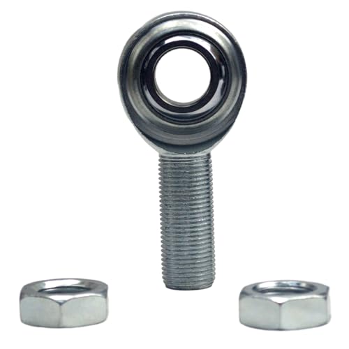 RABROPAR New 3/4" Steering Shaft Kit Steering Shaft Support, Spherical Rod End, Right Hand Male Thread Jam Nut - Image 5