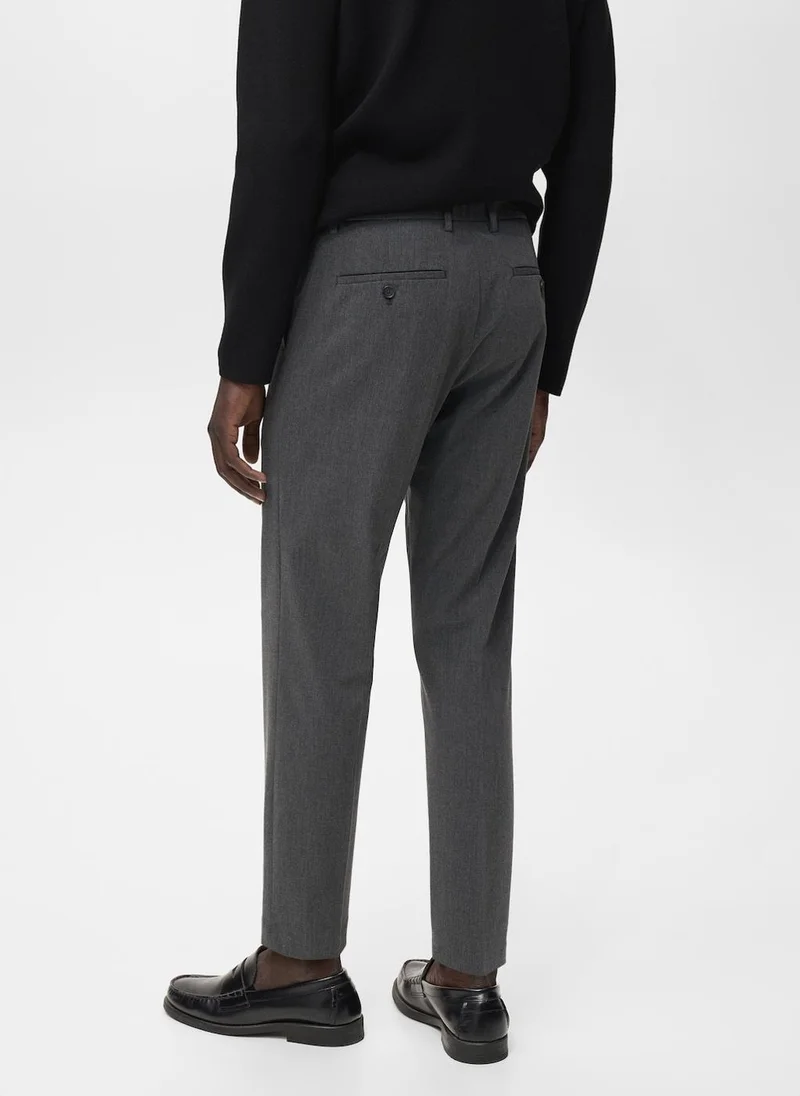 مانجو مان Bologna slim-fit comfort-stretch trousers